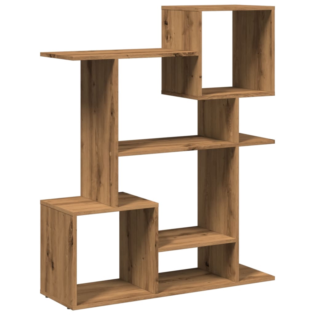 vidaXL Librería divisora madera ingeniería roble artisan 92x29x112 cm