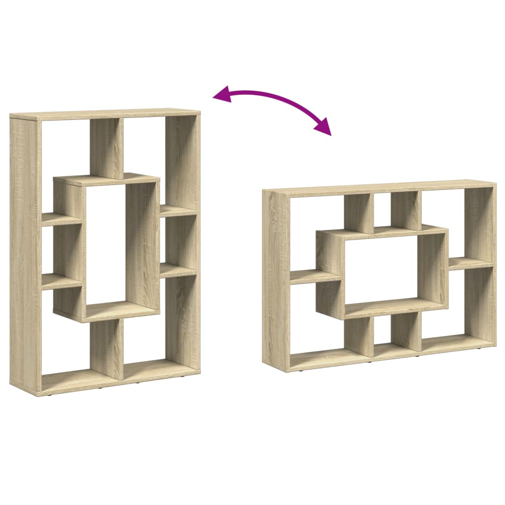 vidaXL Estantería de madera de ingeniería roble Sonoma 63x20x90 cm