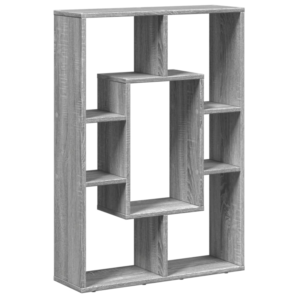 vidaXL Estantería de madera de ingeniería gris Sonoma 63x20x90 cm