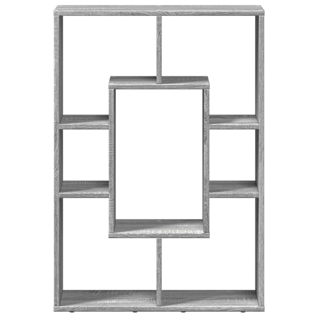 vidaXL Estantería de madera de ingeniería gris Sonoma 63x20x90 cm