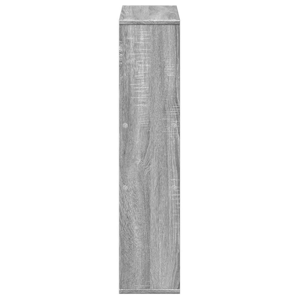 vidaXL Estantería de madera de ingeniería gris Sonoma 63x20x90 cm