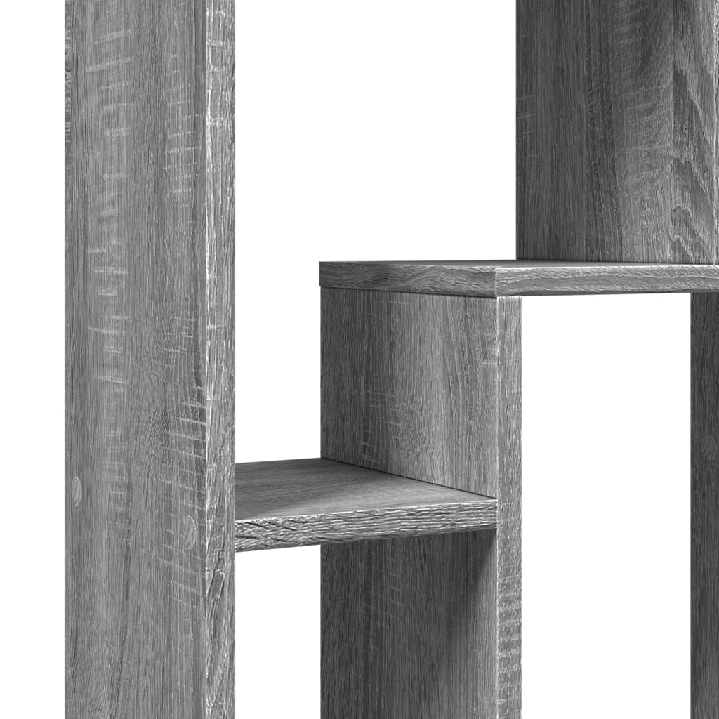 vidaXL Estantería de madera de ingeniería gris Sonoma 63x20x90 cm