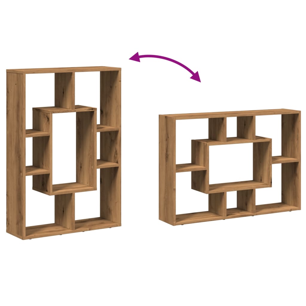 vidaXL Estantería de madera de ingeniería roble artisian 63x20x90 cm