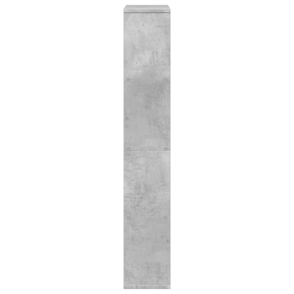 vidaXL Estantería de madera de ingeniería gris hormigón 60x20x120 cm