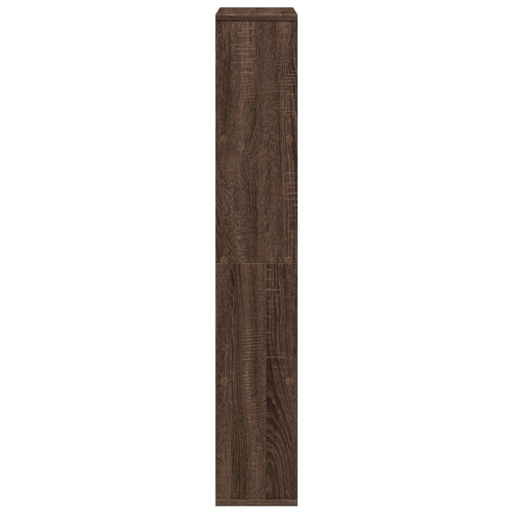 vidaXL Estantería de madera de ingeniería marrón roble 60x20x120 cm