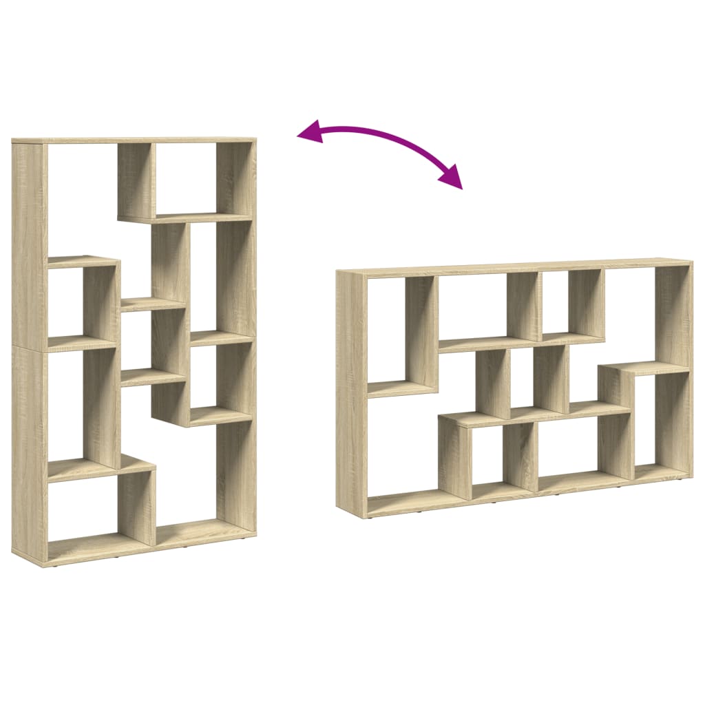 vidaXL Estantería de madera de ingeniería roble Sonoma 72x20x120 cm