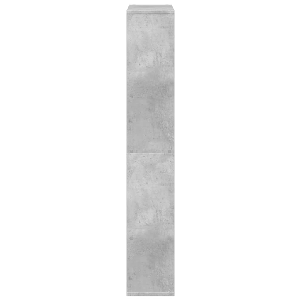 vidaXL Estantería de madera de ingeniería gris hormigón 72x20x120 cm