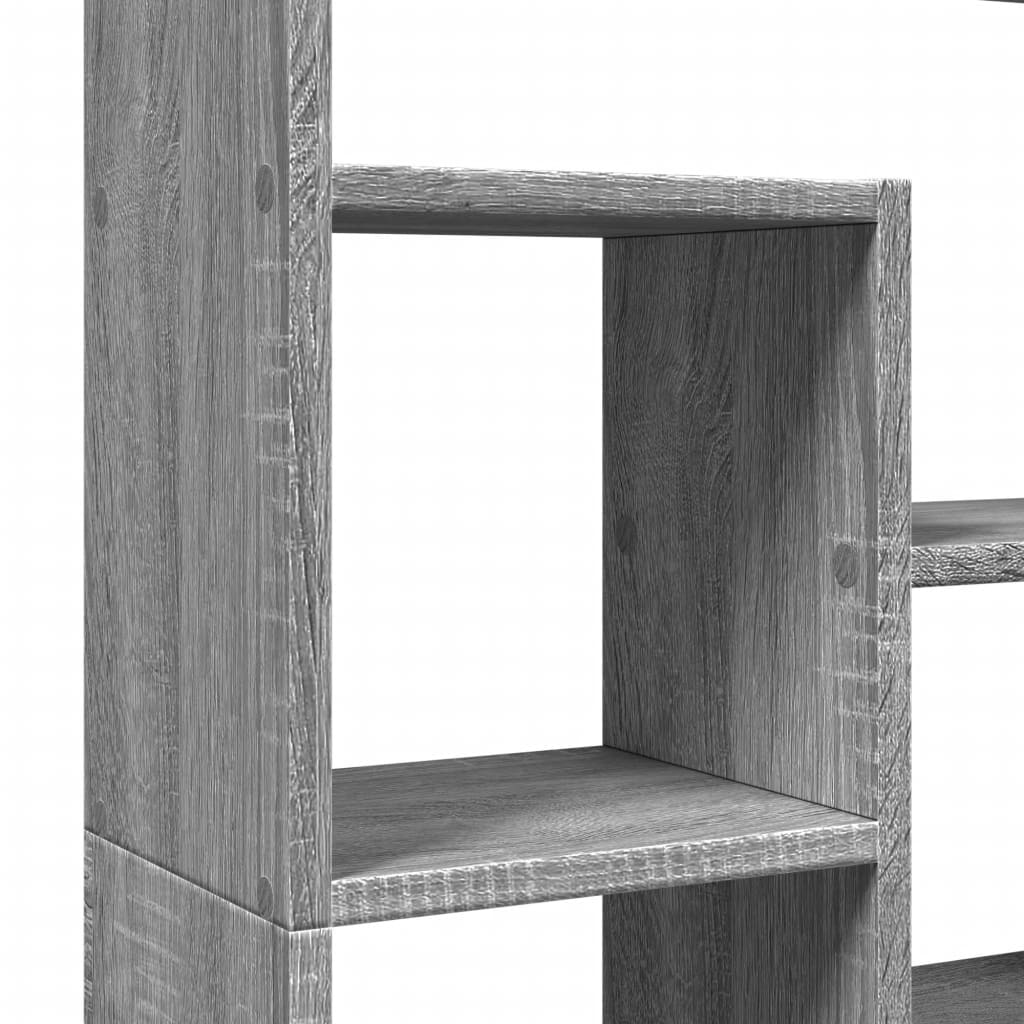 vidaXL Estantería de madera de ingeniería gris Sonoma 72x20x120 cm