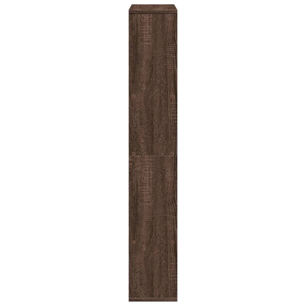 vidaXL Estantería de madera de ingeniería marrón roble 72x20x120 cm