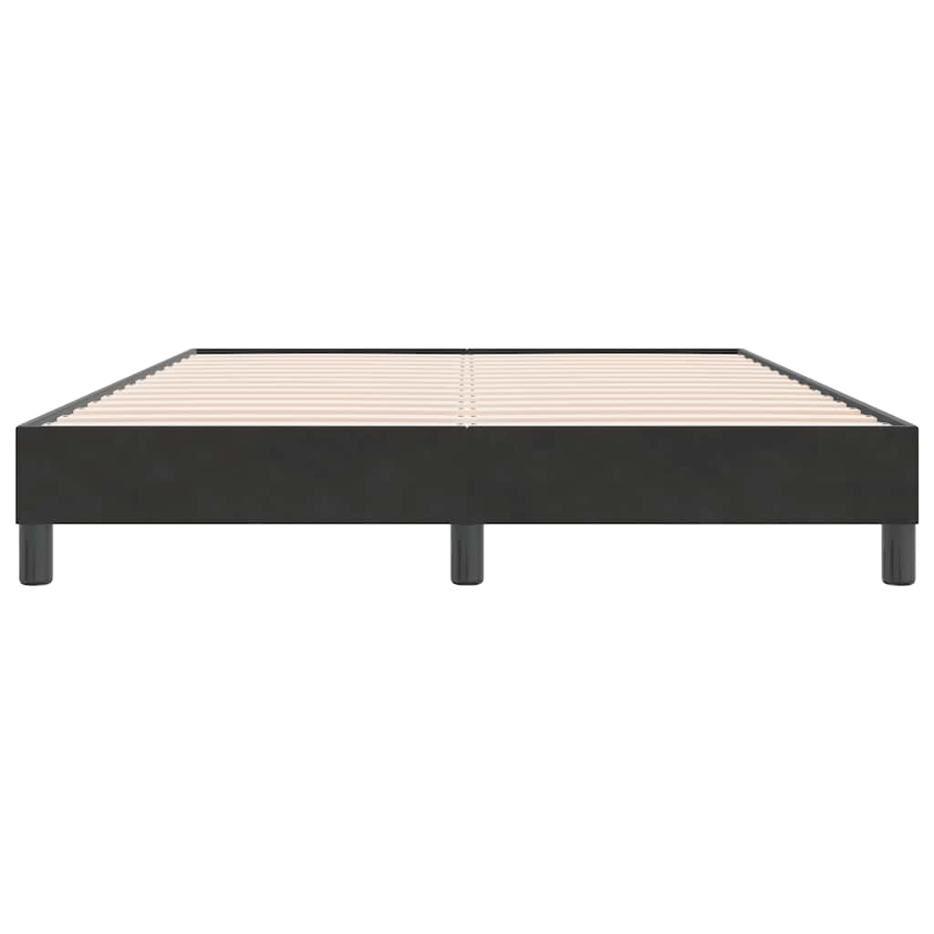 vidaXL Estructura de cama sin colchón terciopelo negro 160x220 cm