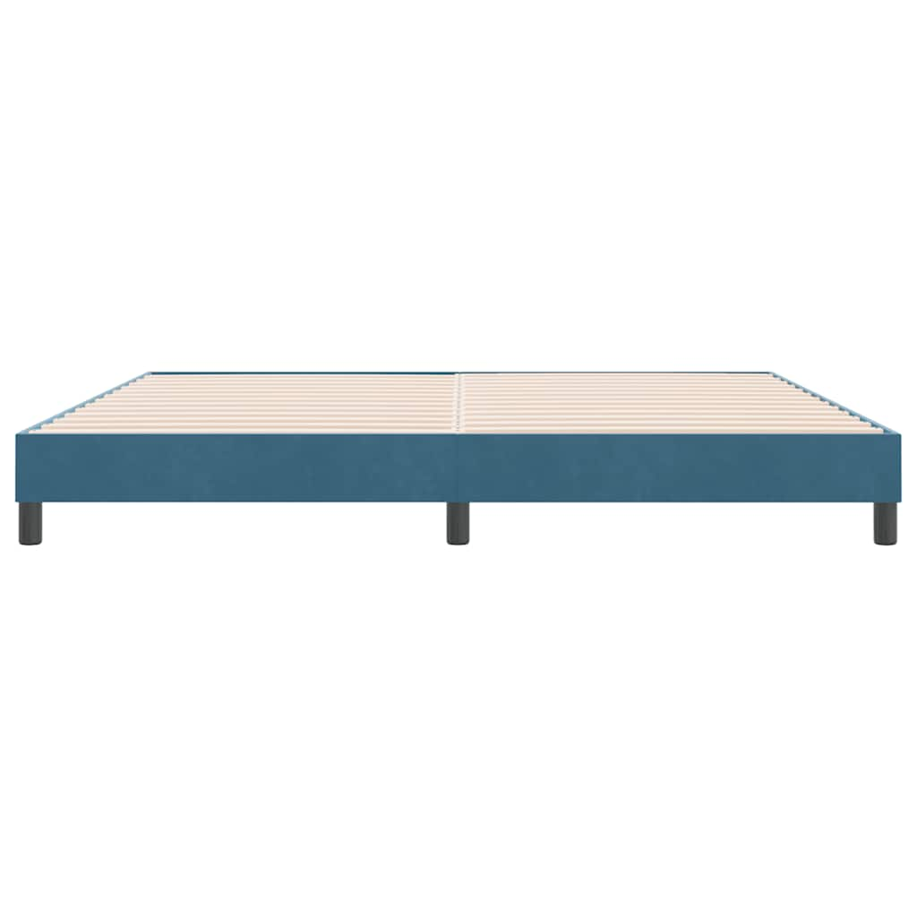 vidaXL Estructura de cama sin colchón terciopelo azul oscuro 180x220cm