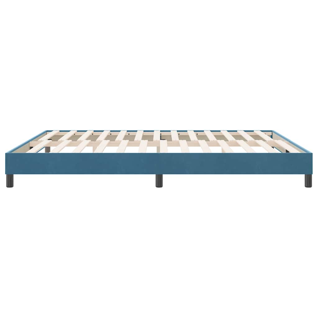 vidaXL Estructura de cama sin colchón terciopelo azul oscuro 180x220cm