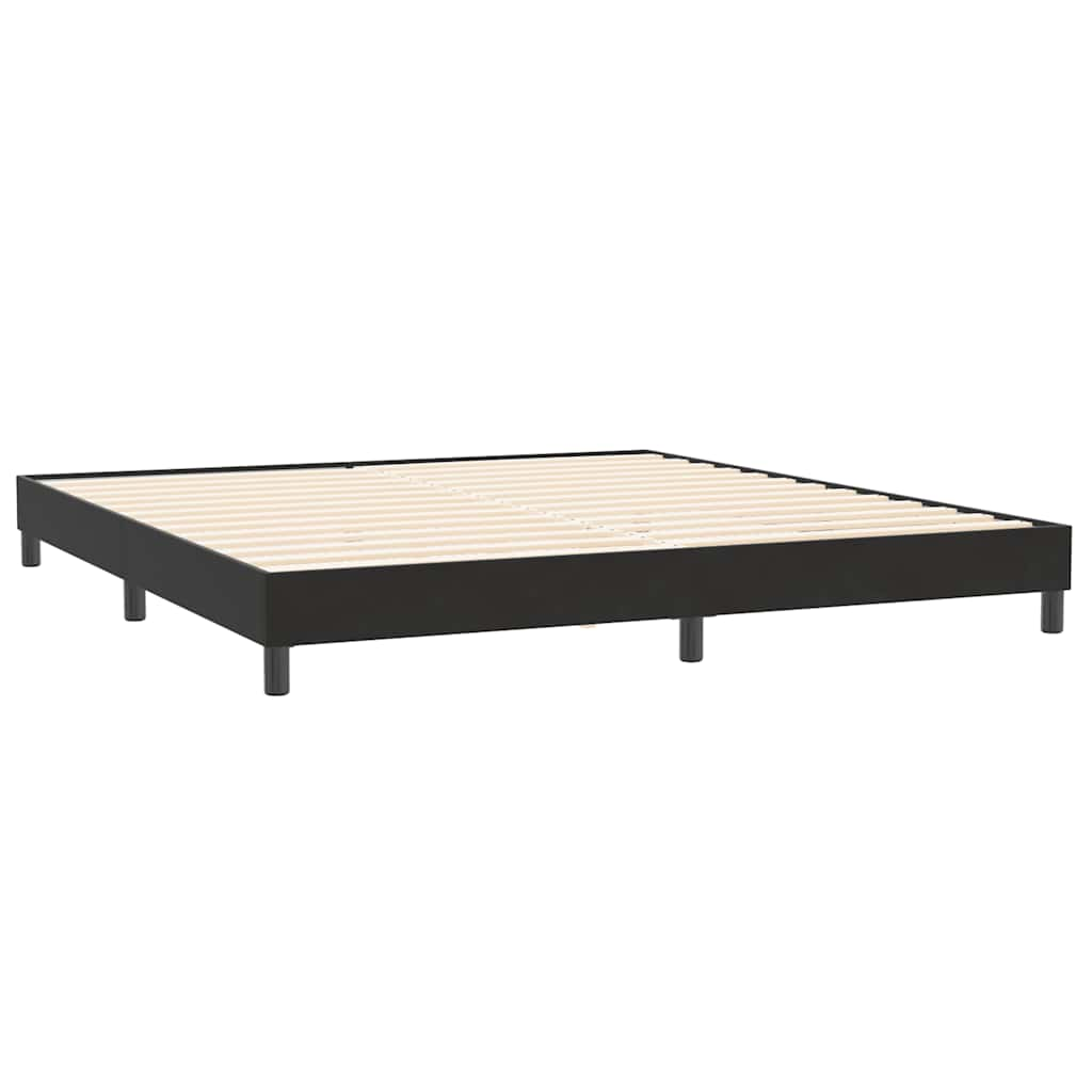 vidaXL Estructura cama sin colchón terciopelo negro 200x220 cm