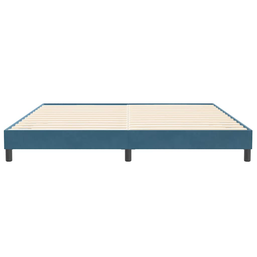 vidaXL Estructura cama sin colchón terciopelo azul oscuro 200x220 cm