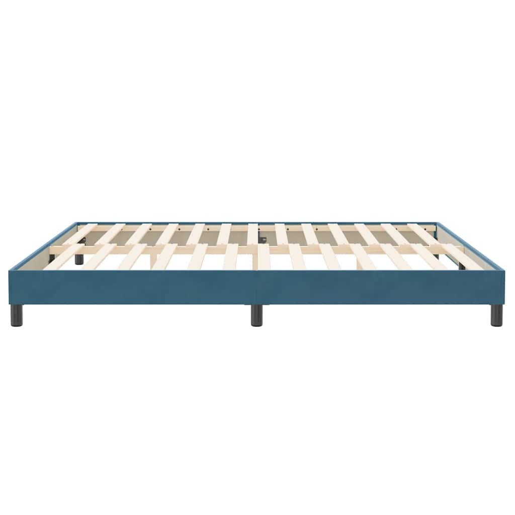 vidaXL Estructura cama sin colchón terciopelo azul oscuro 200x220 cm