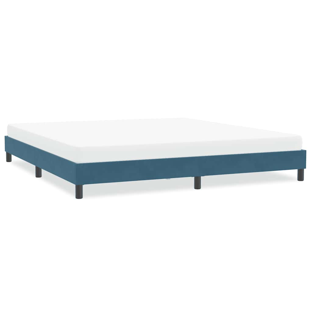 vidaXL Estructura cama sin colchón terciopelo azul oscuro 200x220 cm