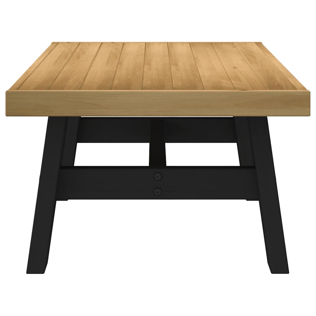 vidaXL Mesa de centro NOAIN patas en A madera maciza pino 120x60x40 cm