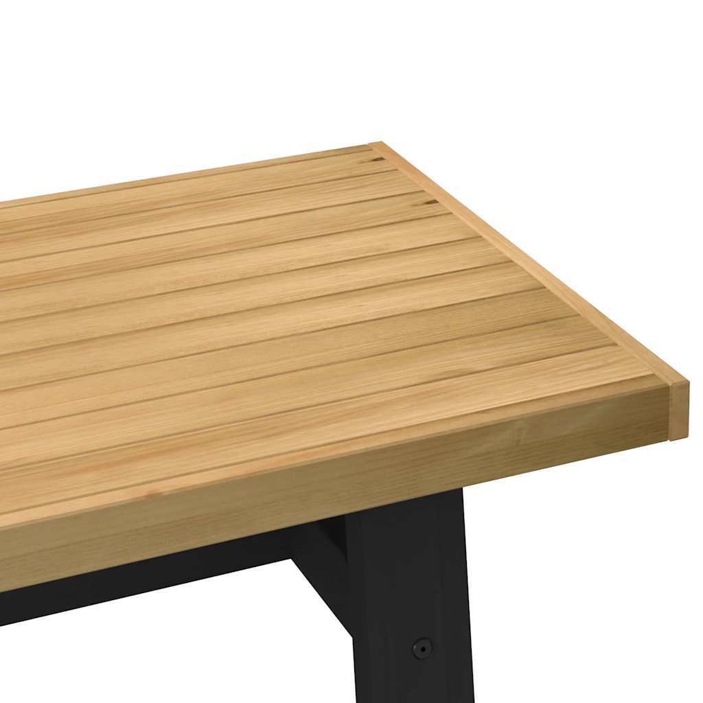 vidaXL Mesa de centro NOAIN patas en A madera maciza pino 120x60x40 cm