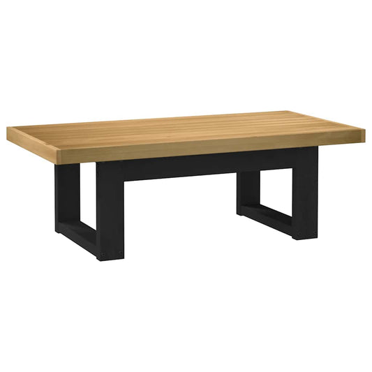 vidaXL Mesa de centro NOAIN patas en U madera maciza pino 120x60x40 cm