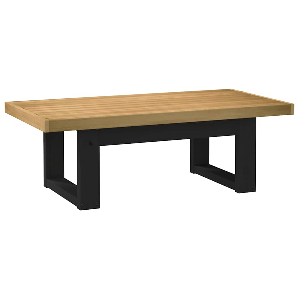 vidaXL Mesa de centro NOAIN patas en U madera maciza pino 120x60x40 cm