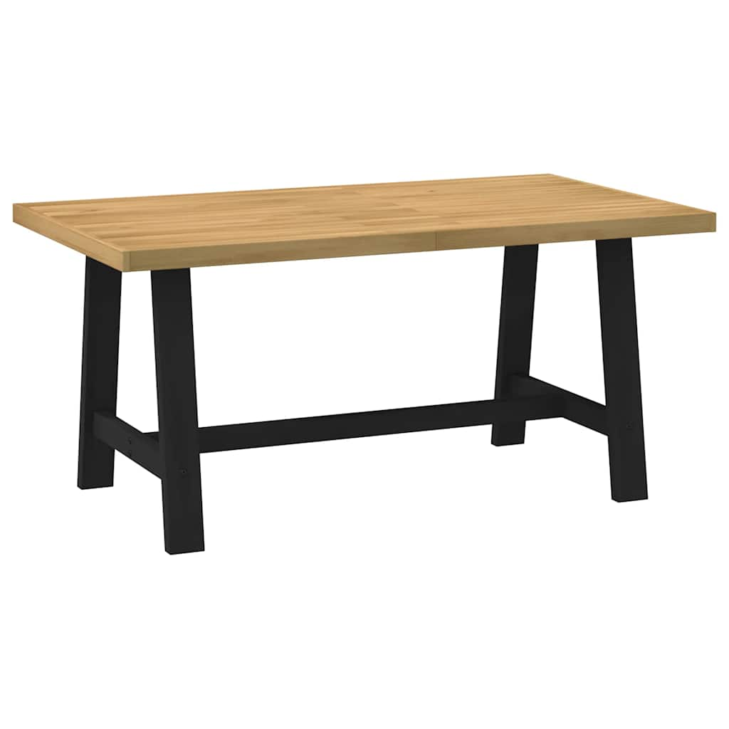 vidaXL Mesa comedor NOAIN patas forma A madera maciza pino 160x90x75cm