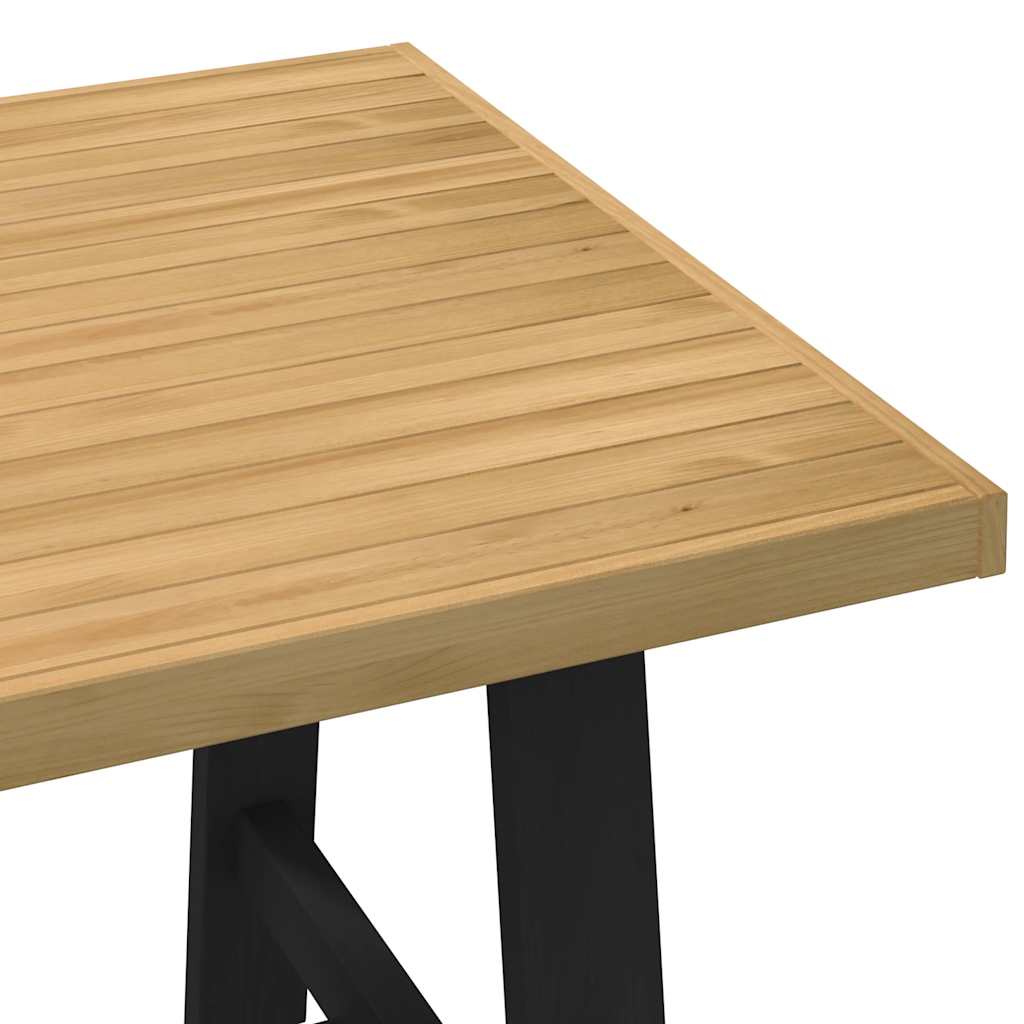 vidaXL Mesa comedor NOAIN patas forma A madera maciza pino 160x90x75cm