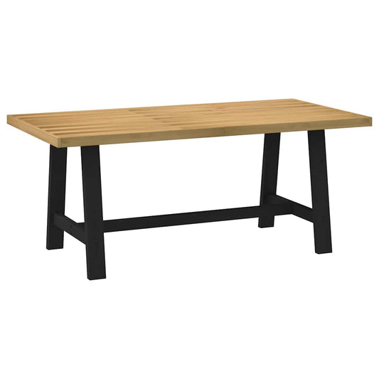 vidaXL Mesa comedor NOAIN patas forma A madera maciza pino 180x90x75cm