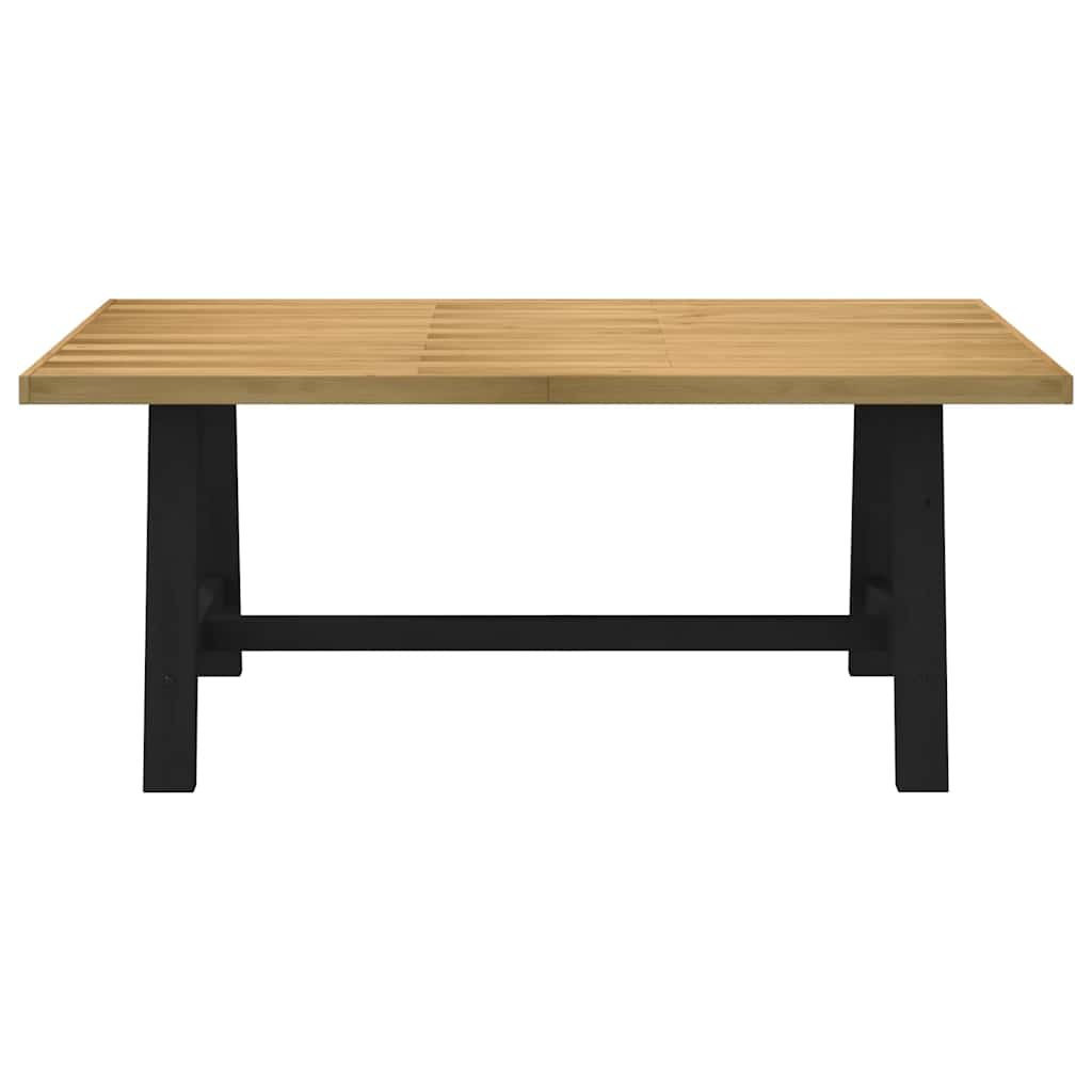 vidaXL Mesa comedor NOAIN patas forma A madera maciza pino 180x90x75cm