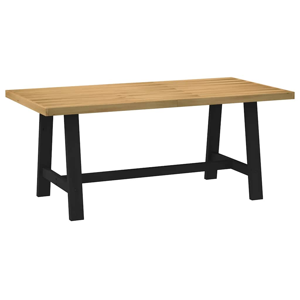 vidaXL Mesa comedor NOAIN patas forma A madera maciza pino 180x90x75cm