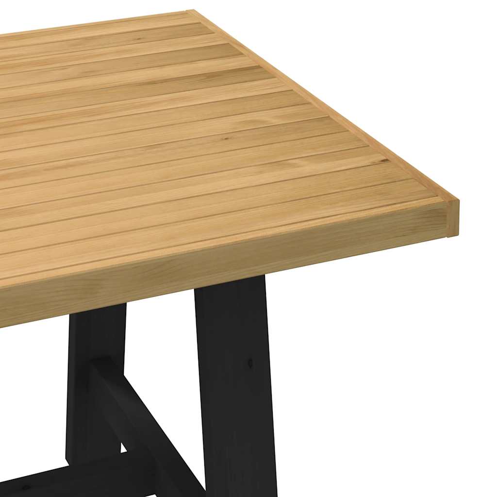 vidaXL Mesa comedor NOAIN patas forma A madera maciza pino 180x90x75cm