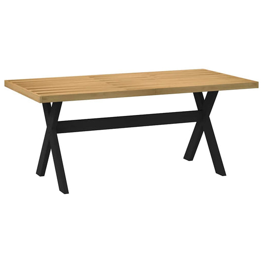 vidaXL Mesa comedor NOAIN patas forma X madera maciza pino 180x90x75cm