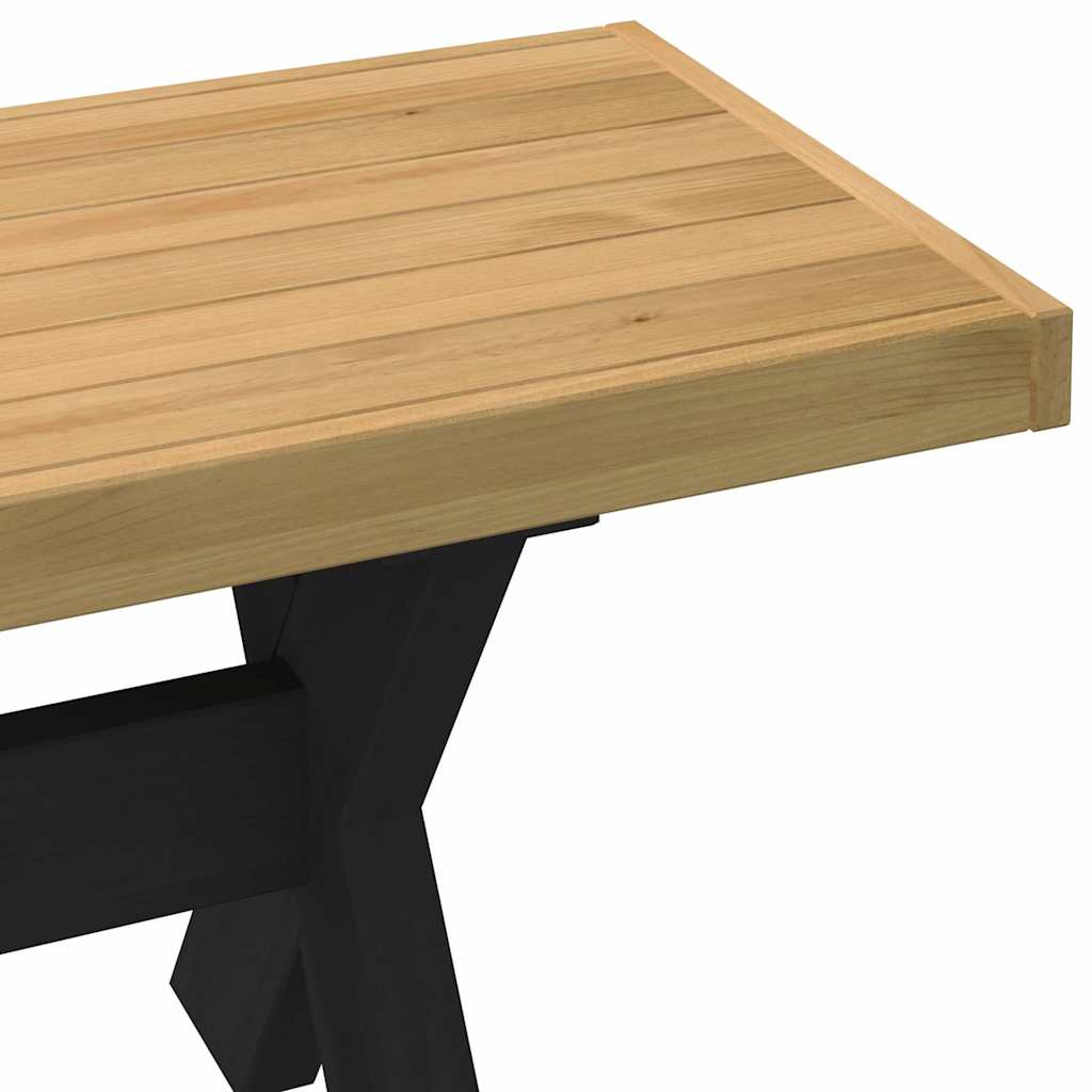 vidaXL Banco comedor NOAIN patas forma X madera maciza pino