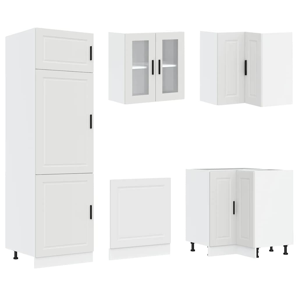 vidaXL Mueble de cocina Porto blanco 14 piezas madera contrachapada