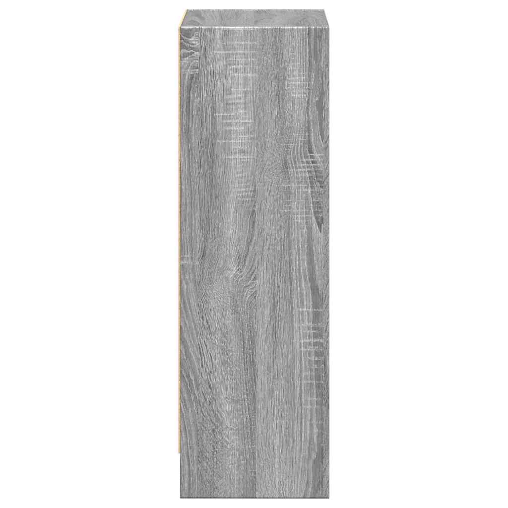 vidaXL Estantería de madera de ingeniería gris Sonoma 40x24x76 cm