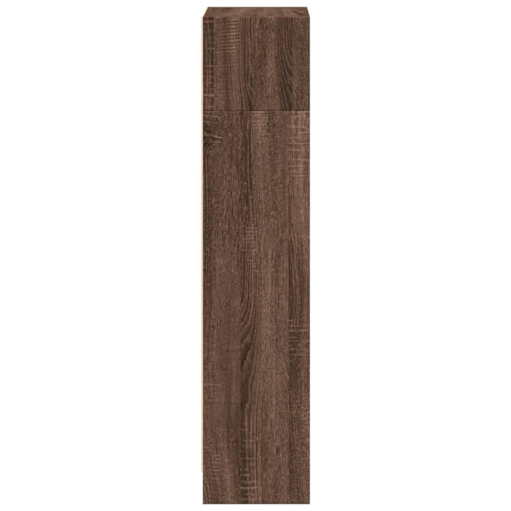 vidaXL Estantería de madera de ingeniería marrón roble 40x24x109 cm