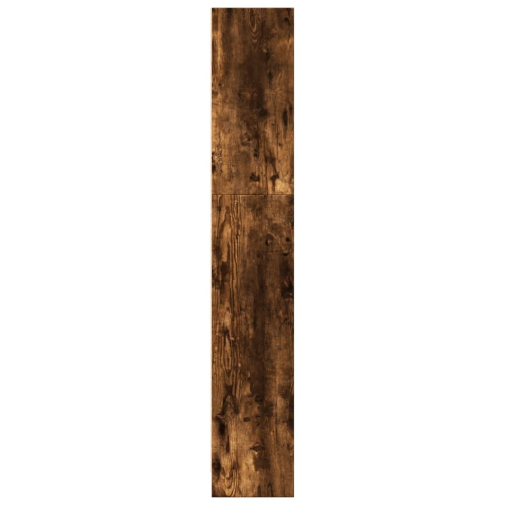 vidaXL Estantería de madera de ingeniería roble ahumado 40x24x143 cm