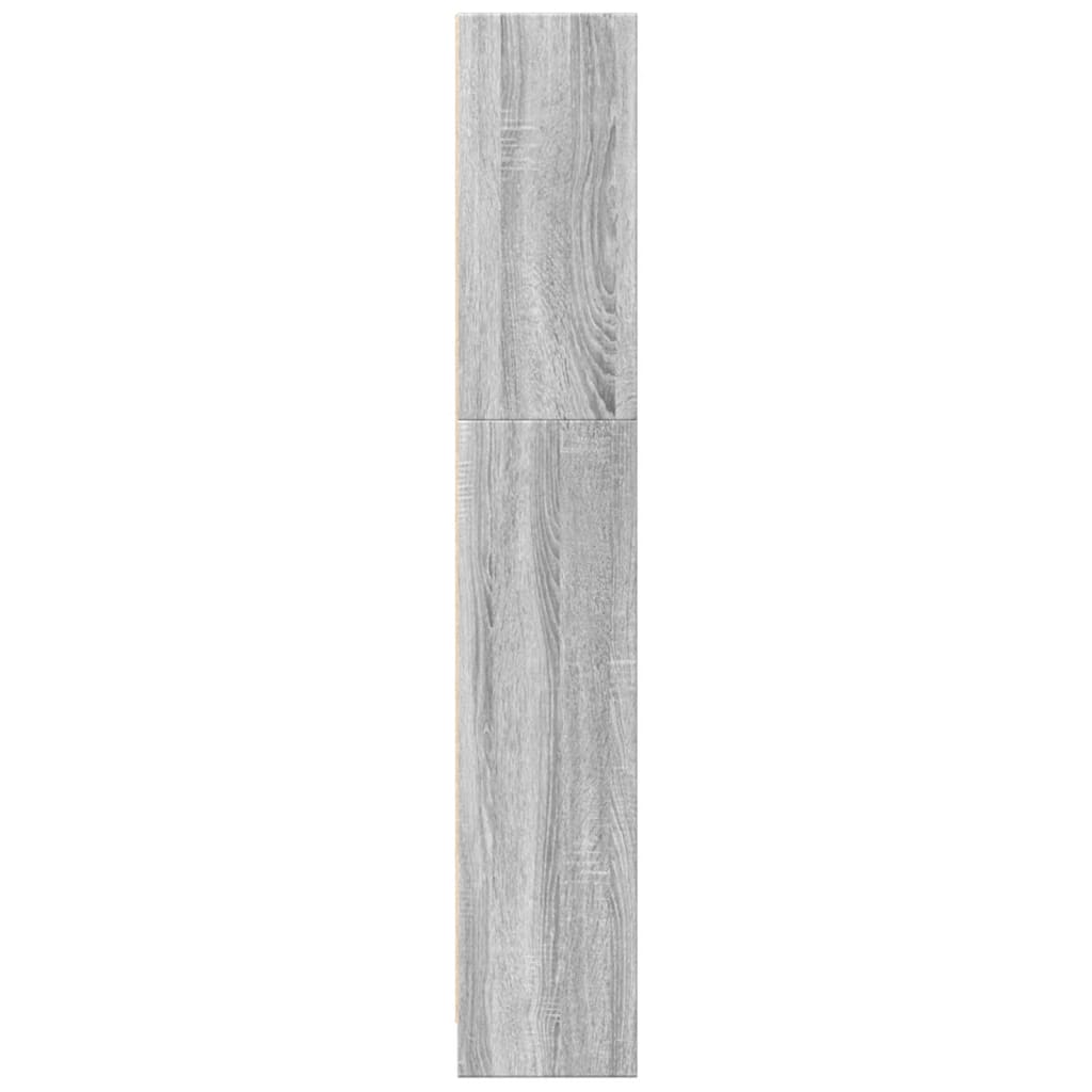 vidaXL Estantería de madera de ingeniería gris Sonoma 40x24x143 cm