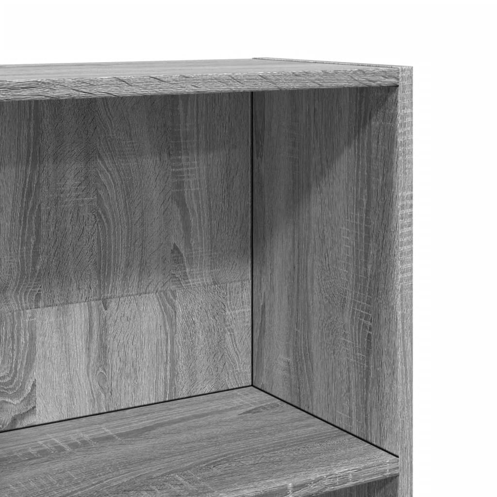 vidaXL Estantería de madera de ingeniería gris Sonoma 40x24x143 cm