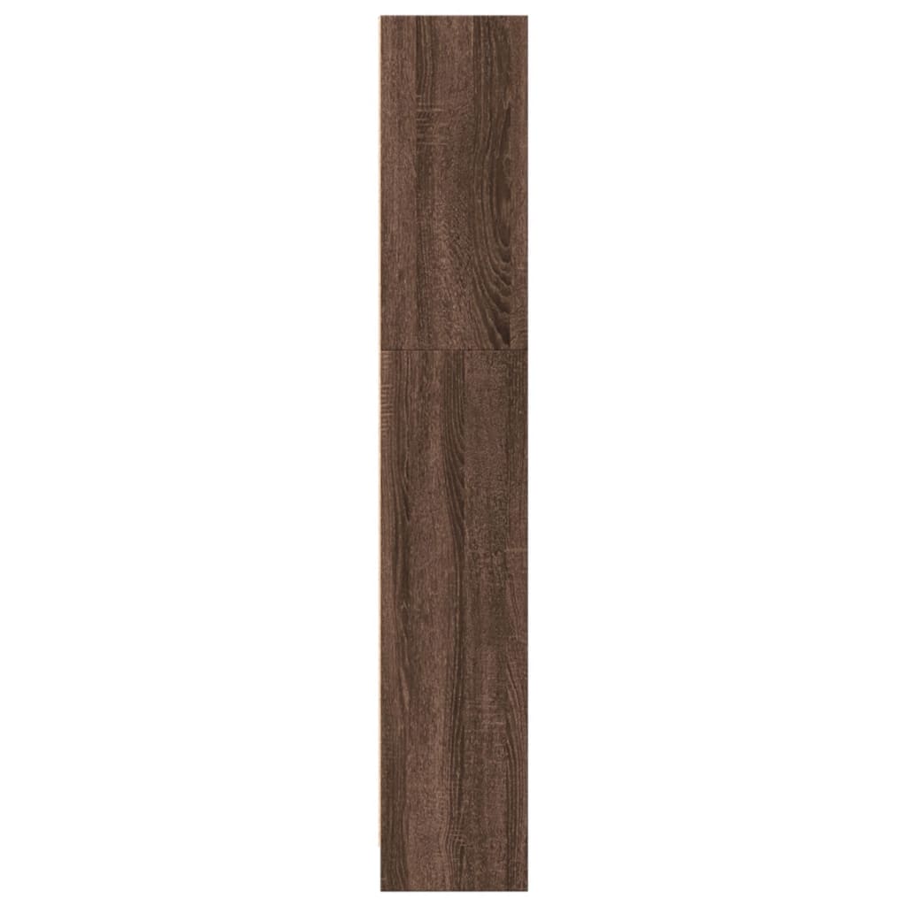 vidaXL Estantería de madera de ingeniería marrón roble 40x24x143 cm