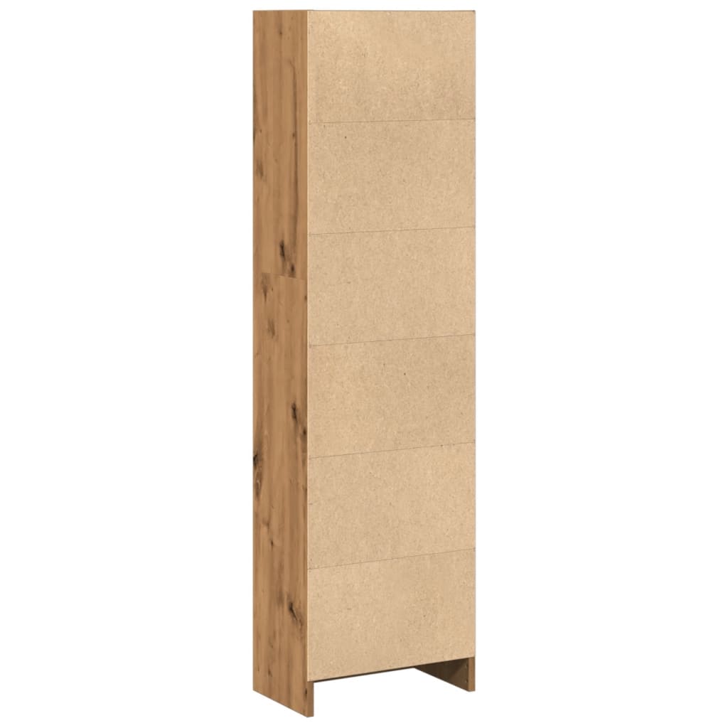 vidaXL Estantería de madera de ingeniería roble artesano 40x24x143 cm