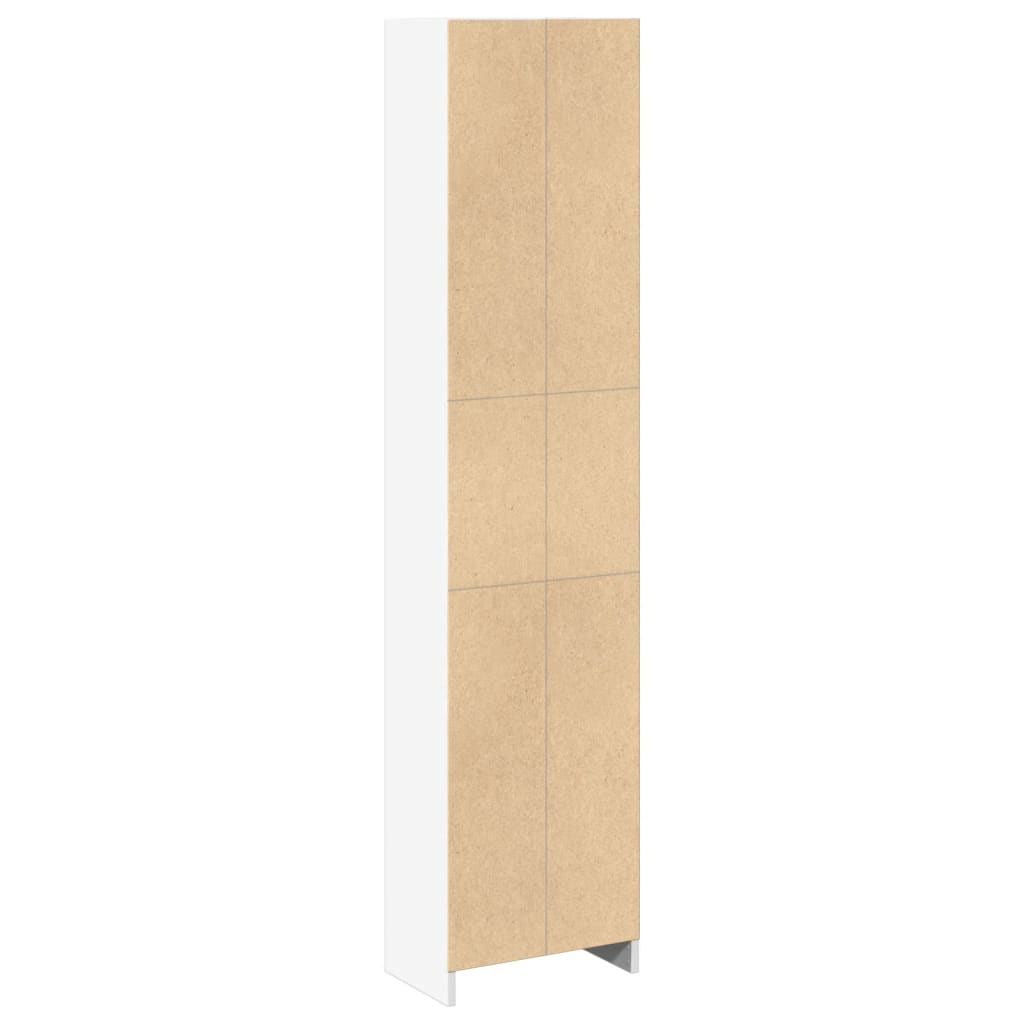 vidaXL Estantería de madera de ingeniería blanca 40x24x176 cm