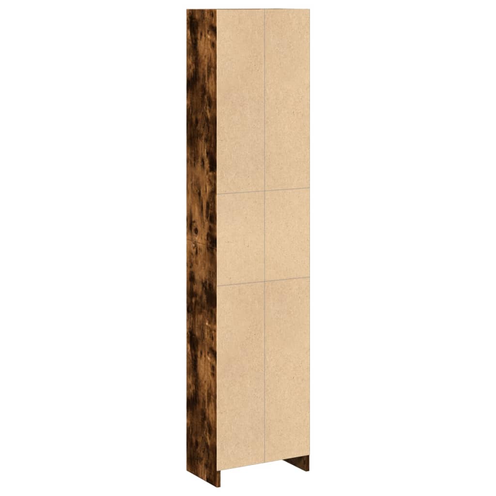 vidaXL Estantería madera de ingeniería roble ahumado 40x24x176 cm