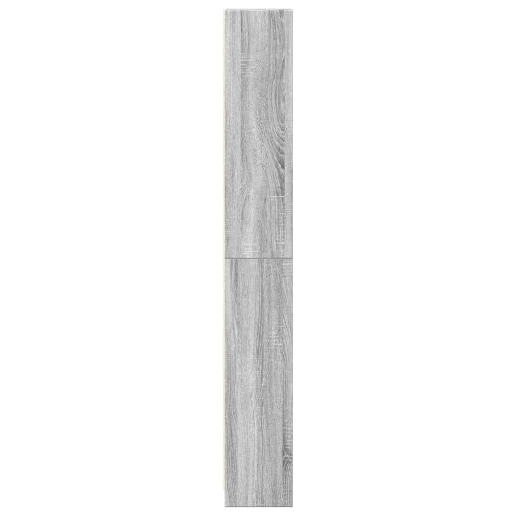 vidaXL Estantería de madera de ingeniería gris Sonoma 40x24x176 cm