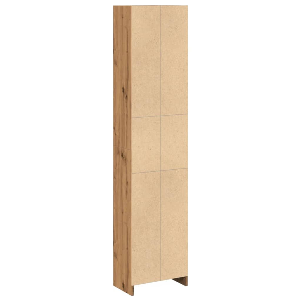 vidaXL Estantería de madera de ingeniería roble artesanal 40x24x176 cm