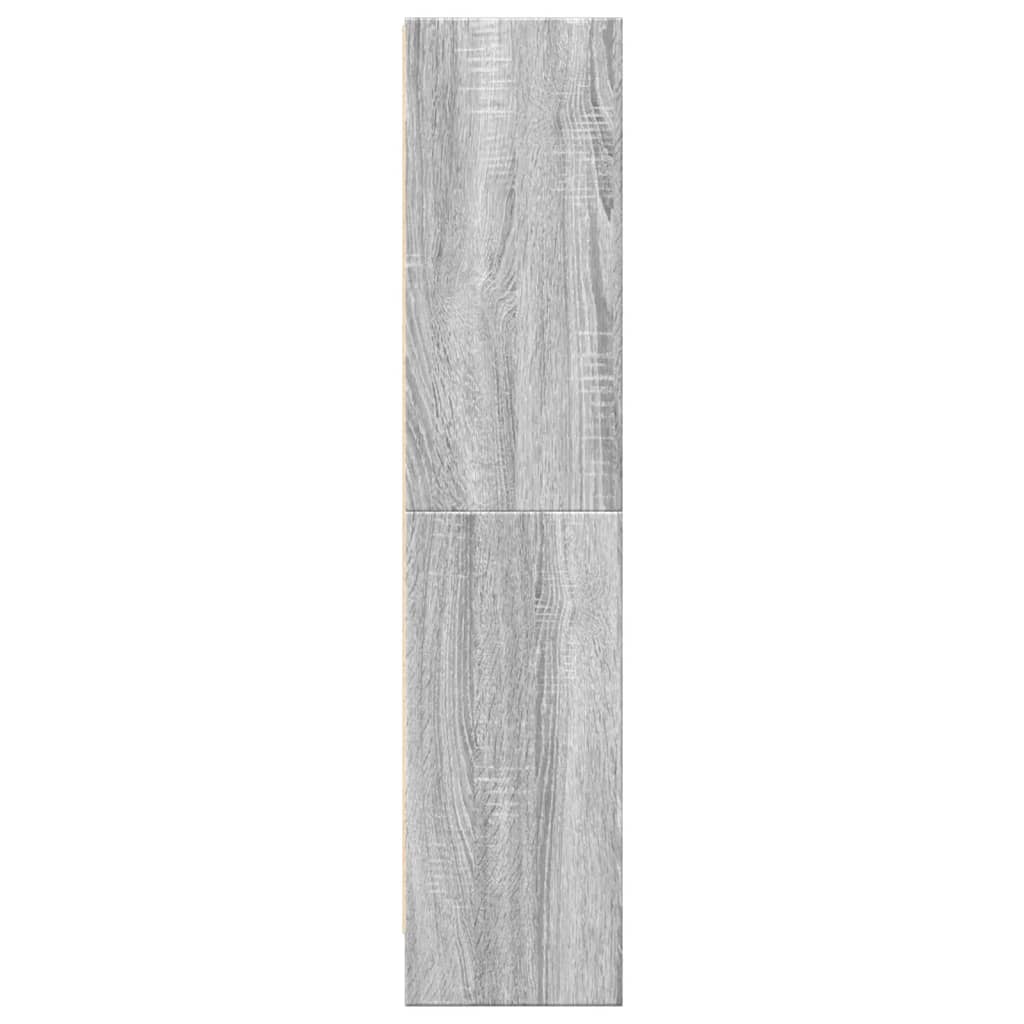 vidaXL Estantería de madera de ingeniería gris Sonoma 60x24x109 cm