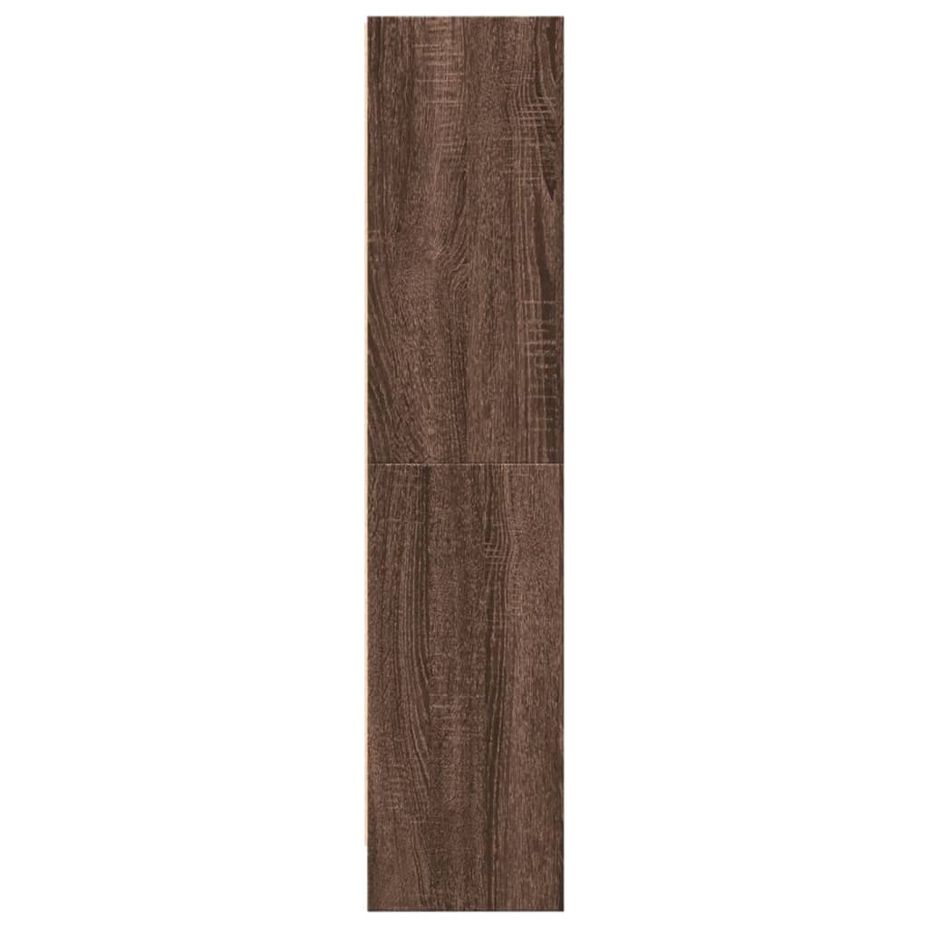 vidaXL Estantería de madera de ingeniería marrón roble 60x24x109 cm