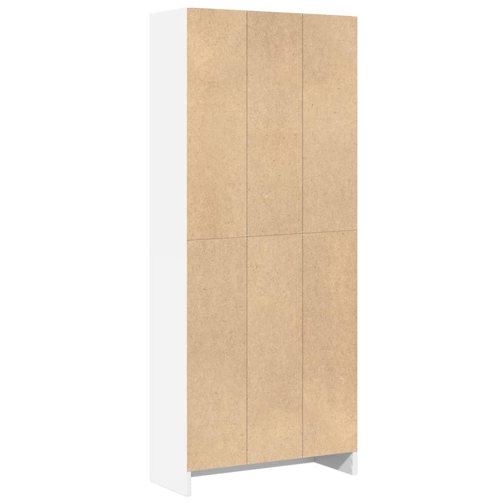 vidaXL Estantería de madera de ingeniería blanca 60x24x143 cm