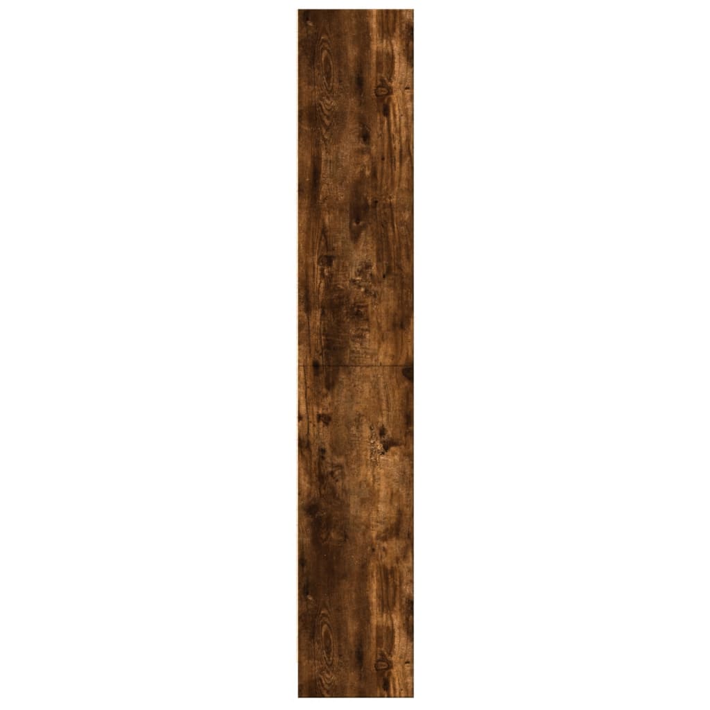 vidaXL Estantería madera de ingeniería roble ahumado 60x24x143 cm