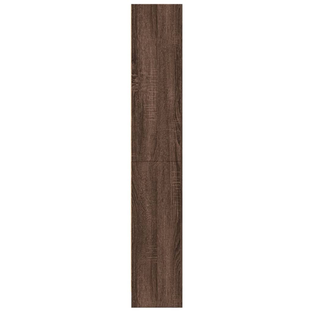 vidaXL Estantería de madera de ingeniería marrón roble 60x24x143 cm