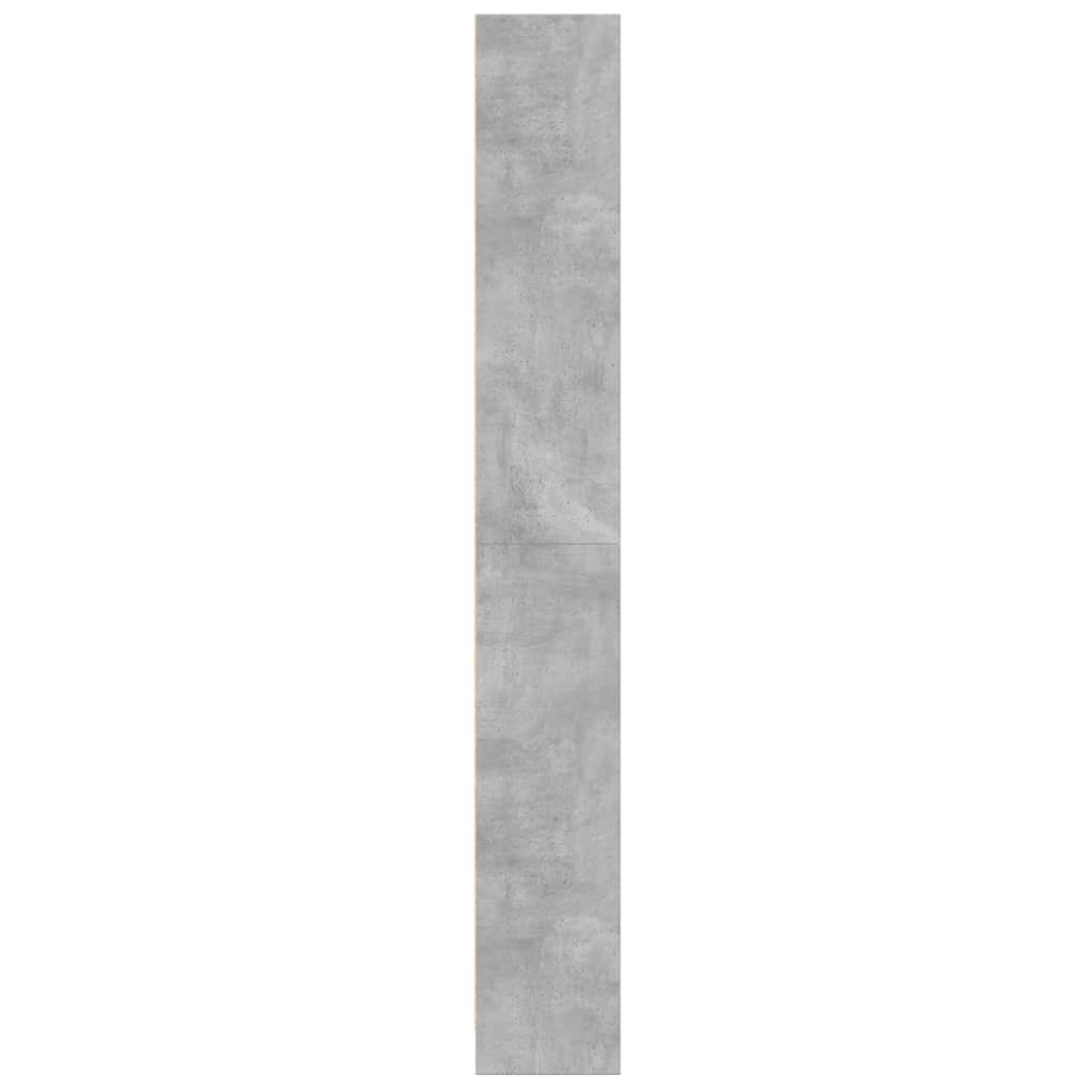 vidaXL Estantería de madera de ingeniería gris hormigón 60x24x176 cm